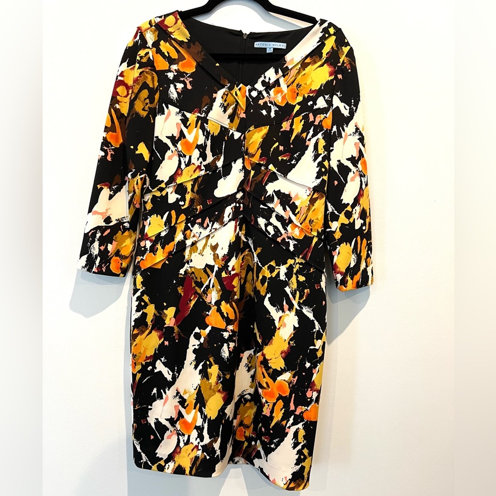 Antonio Melani Abstract Print Dress